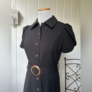 Calvin Klein Lower-Calf-Length Black Dress